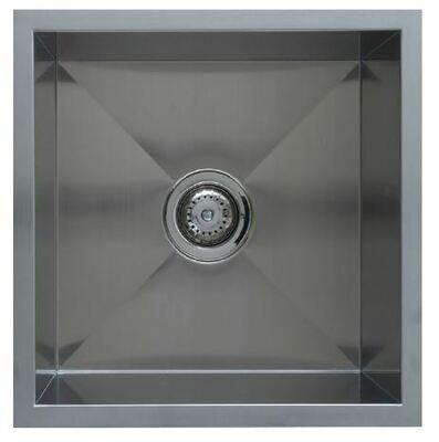 Interchange Uptown Qs400 Single Bowl Sink 450 X 450 X 200 Square Corner - Burdens Plumbing