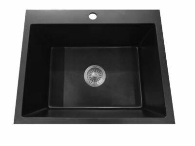 Interchange Uptown Quartz Granite Gs540-Tl Single Bowl Sink With Tap Landing 1Th 540X490X2 - Burdens Plumbing