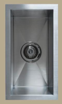 Interchange Uptown Uts200 Single Square Sink 250 X 450 X 250 Square Corner - Burdens Plumbing