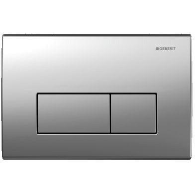 Kappa 50 Dual Flush Plate Satin Chrome - Burdens Plumbing