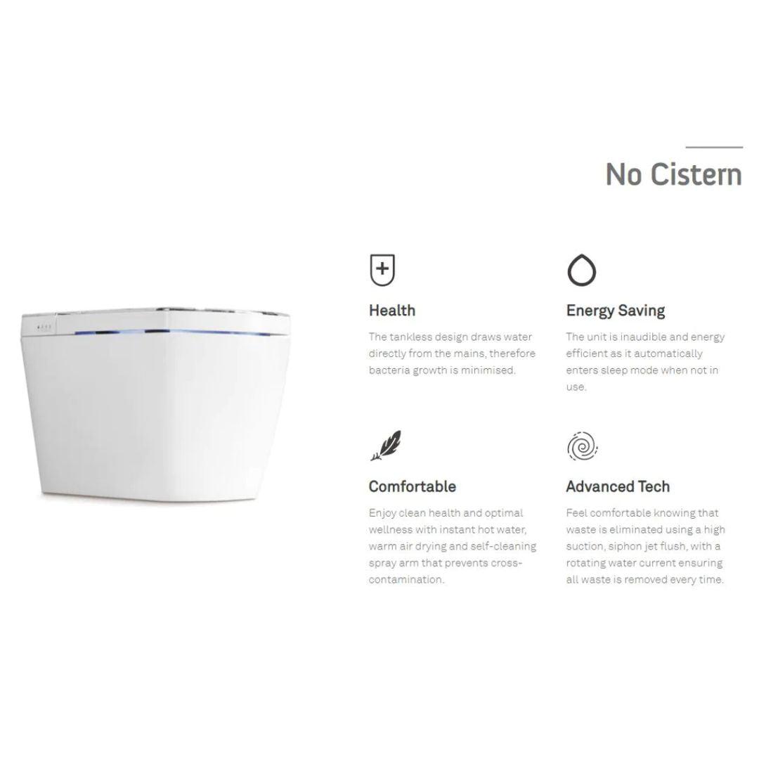 Lafeme Lucci Entire Smart Toilet 650X400X450mm - Burdens Plumbing
