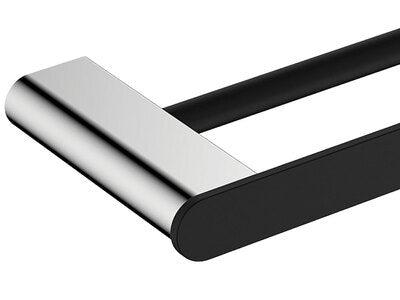Lincoln Black And Chrome Double Towel Rail(Fienza P#:86008600) - Burdens Plumbing