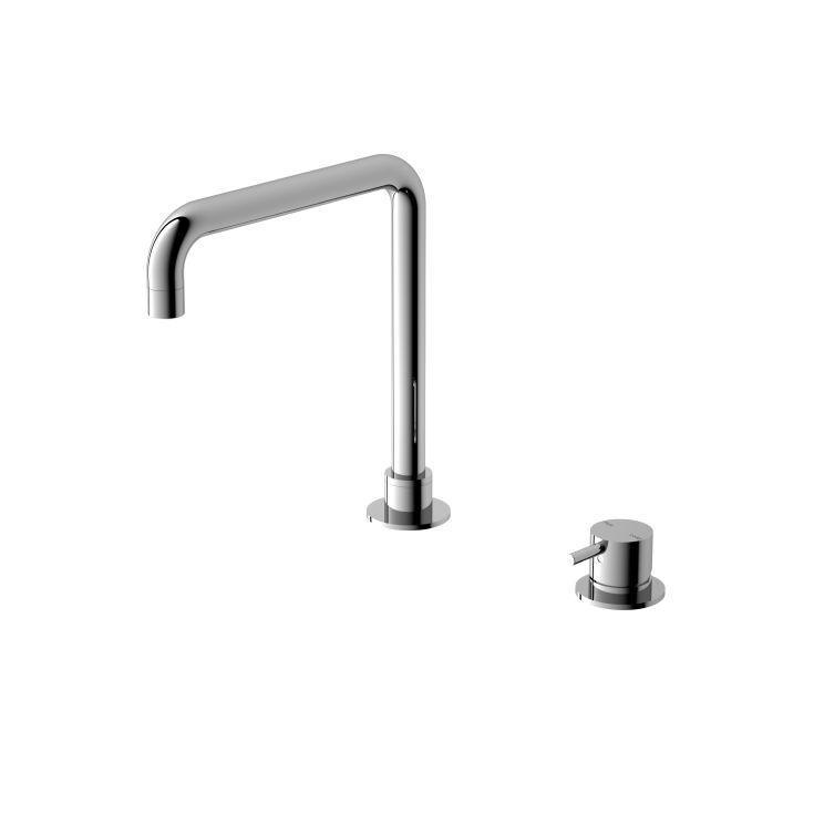Mecca Hob Basin Mixer Square Spout Chrome - Burdens Plumbing