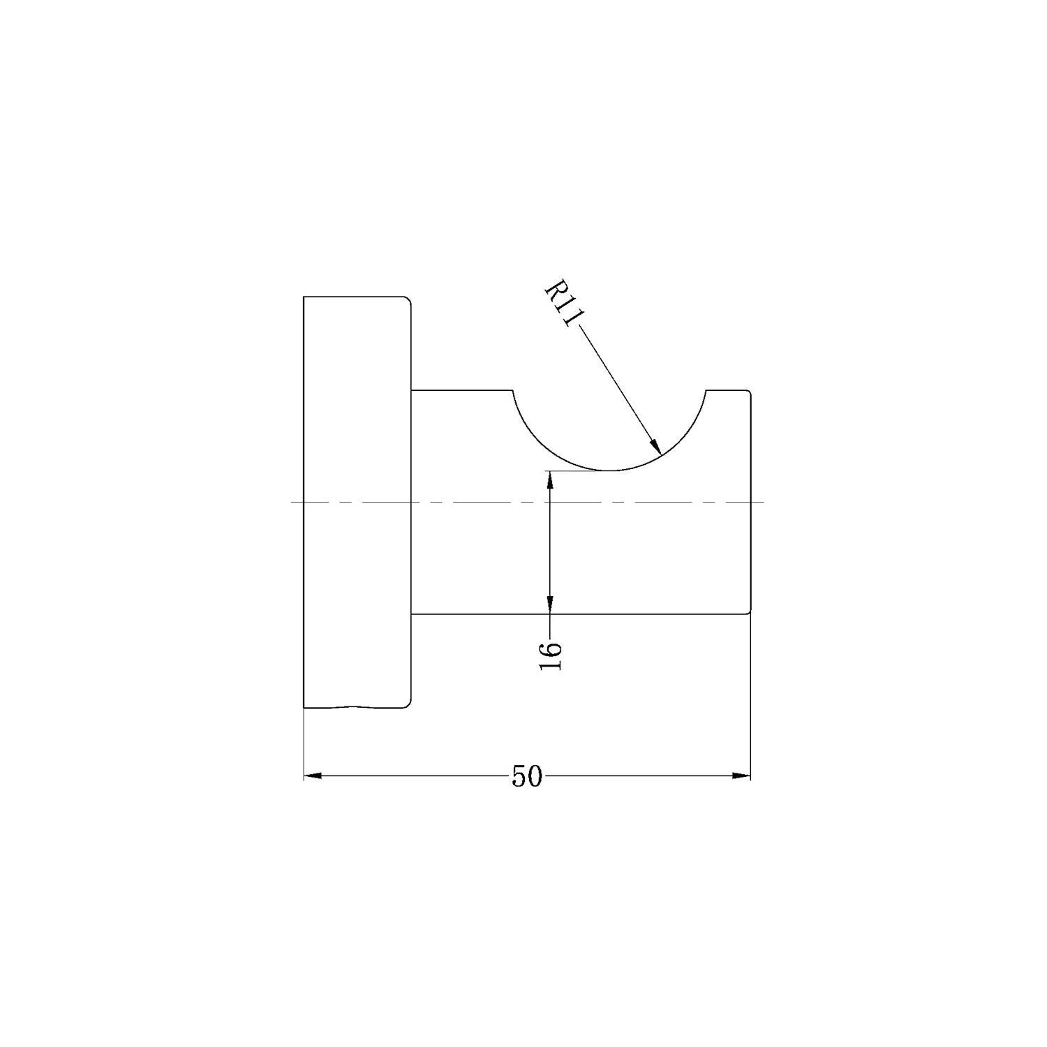 Mecca Robe Hook Brushed Nickel - Burdens Plumbing