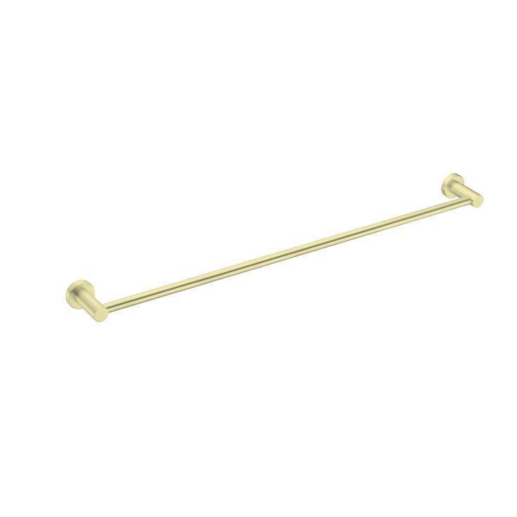 Mecca Single Towel Rail 800mm Brushed Gold - Burdens Plumbing