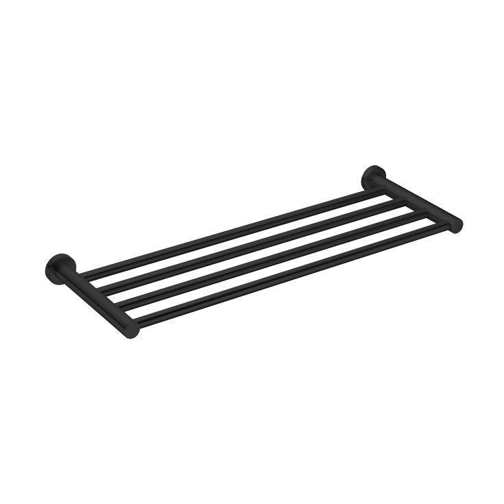 Mecca Towel Rack Matt Black - Burdens Plumbing