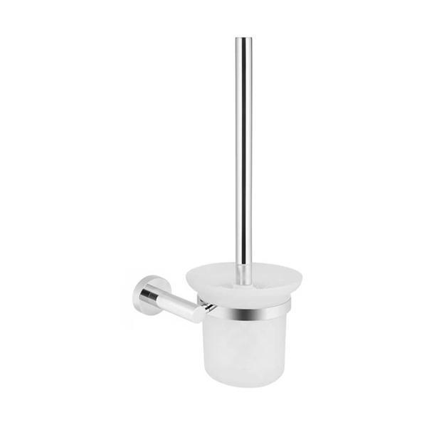 Meir Round Chrome Toilet Brush And Holder - Burdens Plumbing