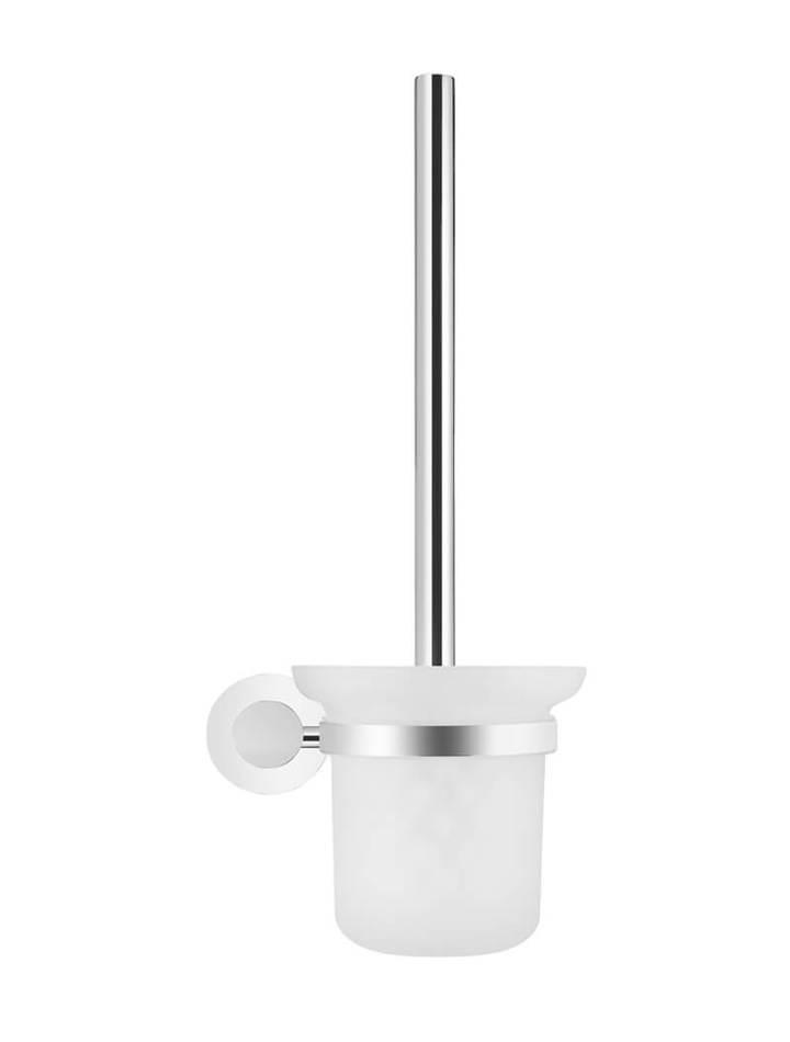 Meir Round Chrome Toilet Brush And Holder - Burdens Plumbing