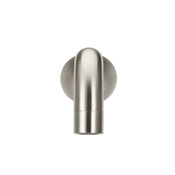 Meir Round Curved Wall Spout Brushed Nickel 200mm - Burdens Plumbing