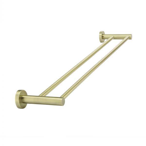 Meir Round Double Tiger Bronze Towel Rail - Burdens Plumbing
