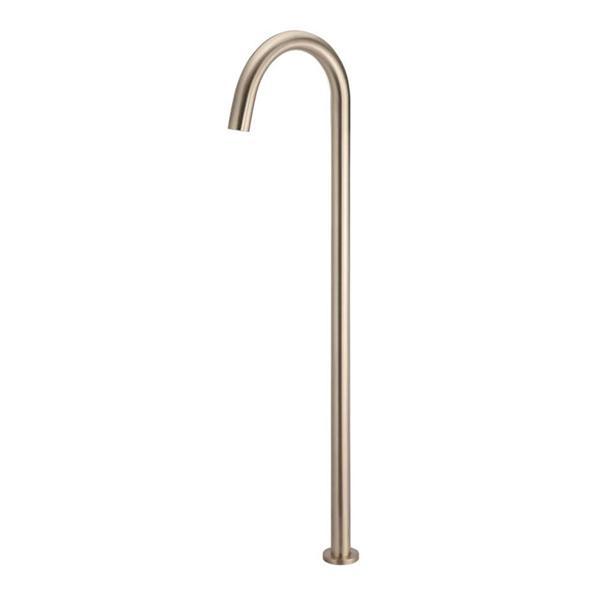 Meir Round Freestanding Bath Filler - Champagne - Burdens Plumbing