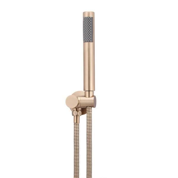 Meir Round Hand Shower On Bracket - Champagne - Burdens Plumbing