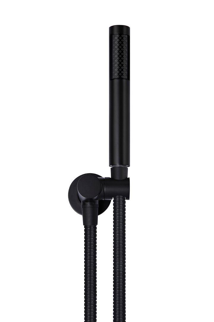 Meir Round Hand Shower On Bracket - Matte Black - Burdens Plumbing