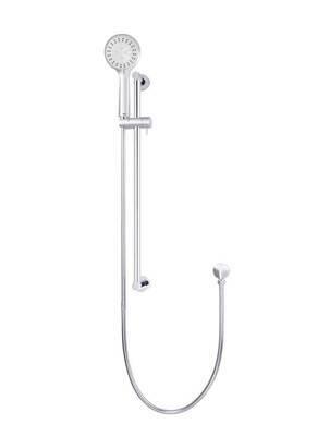 Meir Round Hand Shower On Rail Column Polished Chrome Mz0402-R-C - Burdens Plumbing