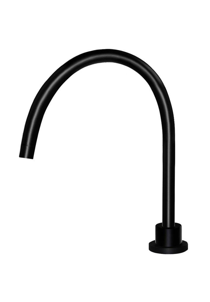 Meir Round High Rise Swivel Hob Spout - Matte Black - Burdens Plumbing