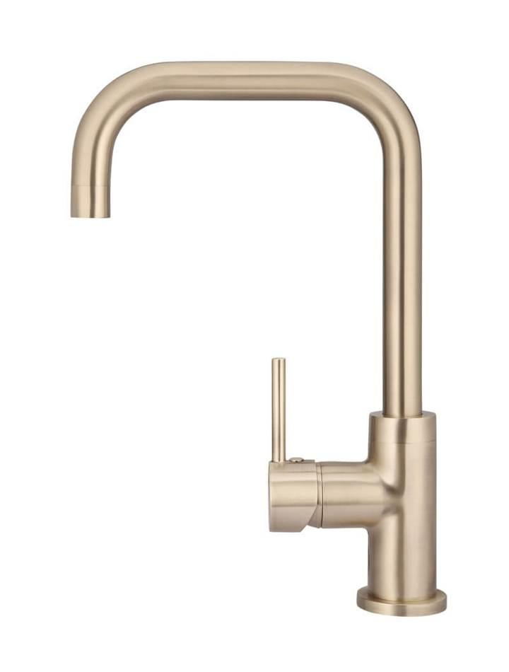 Meir Round Kitchen Mixer - Champagne - Burdens Plumbing