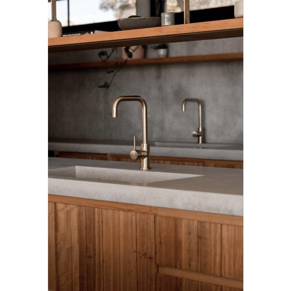 Meir Round Kitchen Mixer - Tiger Bronze - Burdens Plumbing