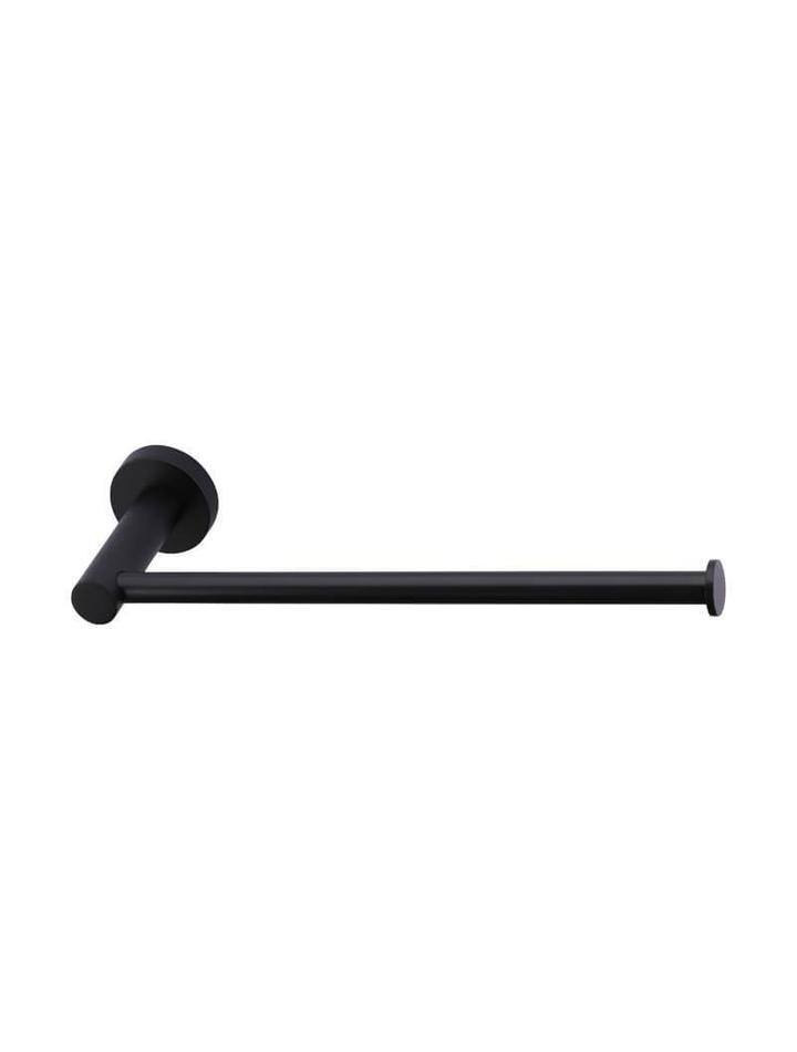 Meir Round Matte Black Guest Towel Rail - Burdens Plumbing