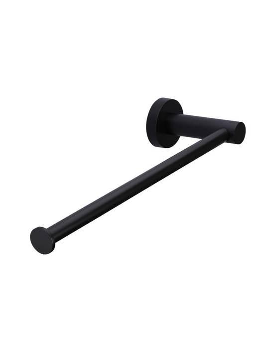 Meir Round Matte Black Guest Towel Rail - Burdens Plumbing