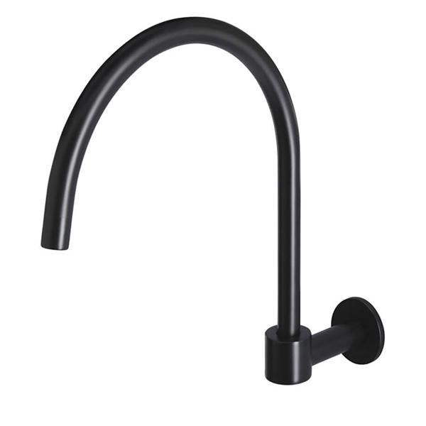 Meir Round Matte Black High Rise Spout - Burdens Plumbing