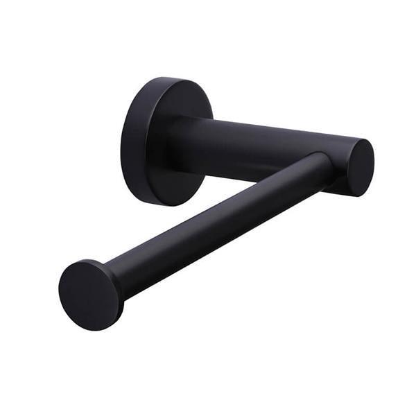 Meir Round Matte Black Toilet Roll Holder - Burdens Plumbing