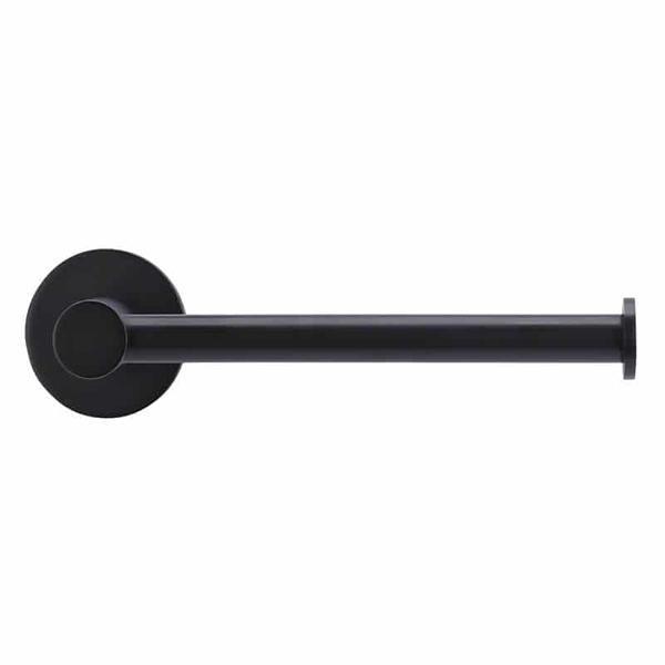 Meir Round Matte Black Toilet Roll Holder - Burdens Plumbing