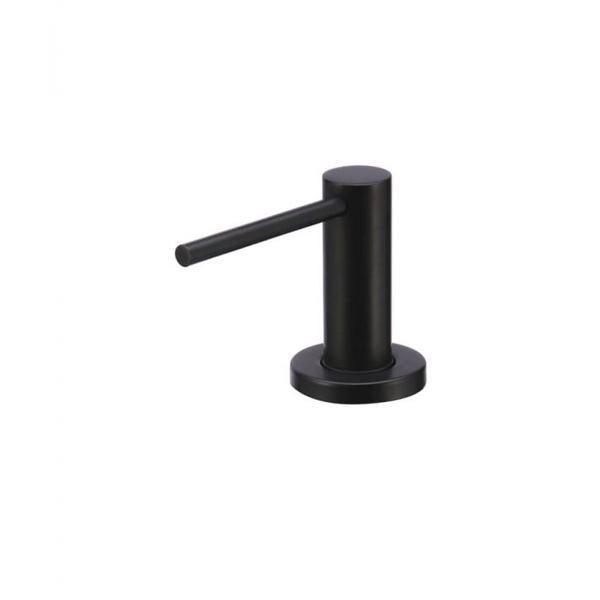 Meir Round Soap Dispenser - Matte Black - Burdens Plumbing