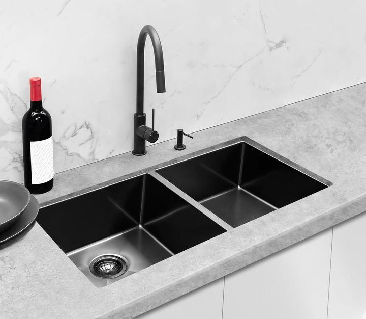 Meir Round Soap Dispenser - Matte Black - Burdens Plumbing