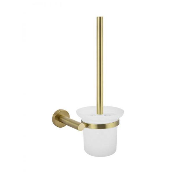 Meir Round Tiger Bronze Toilet Brush And Holder - Burdens Plumbing