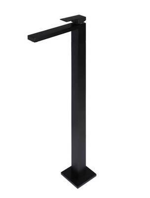 Meir Square Freestanding Bath Mixer Matte Black Mb05 - Burdens Plumbing