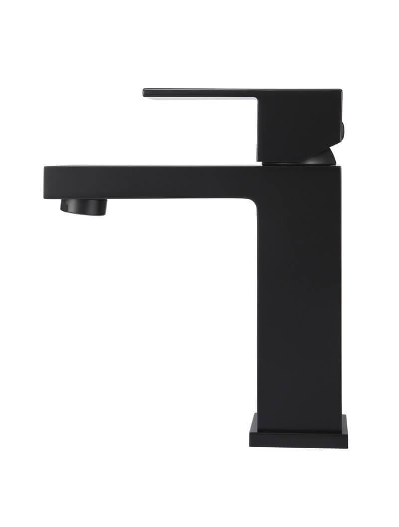 Meir Square Matte Black Basin Mixer - Burdens Plumbing