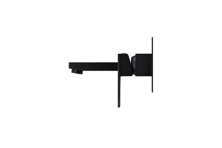 Meir Square Matte Black Spout And Mixer Combination - Burdens Plumbing