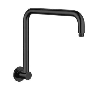 Milan Upswept Shower Arm - Black(Castano P#:Milupsa-B) - Burdens Plumbing