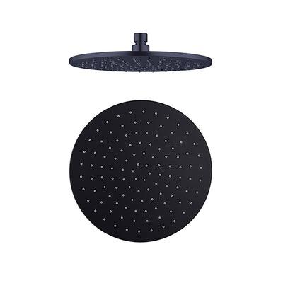 Nero 200mm Round Shower Head - Matt Black - Burdens Plumbing