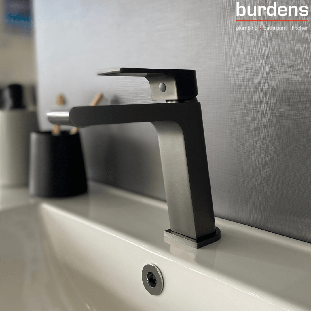 Nero Bianca Basin Mixer - Gun Metal Grey - Burdens Plumbing