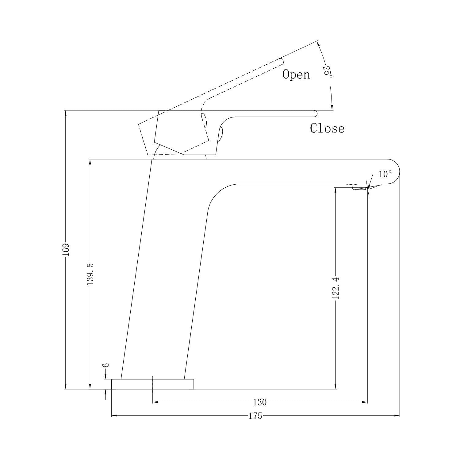 Nero Bianca Basin Mixer - Gun Metal Grey - Burdens Plumbing