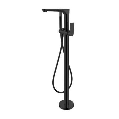 Nero Bianca Floor Standing Bath Mixer Matt Black - Burdens Plumbing