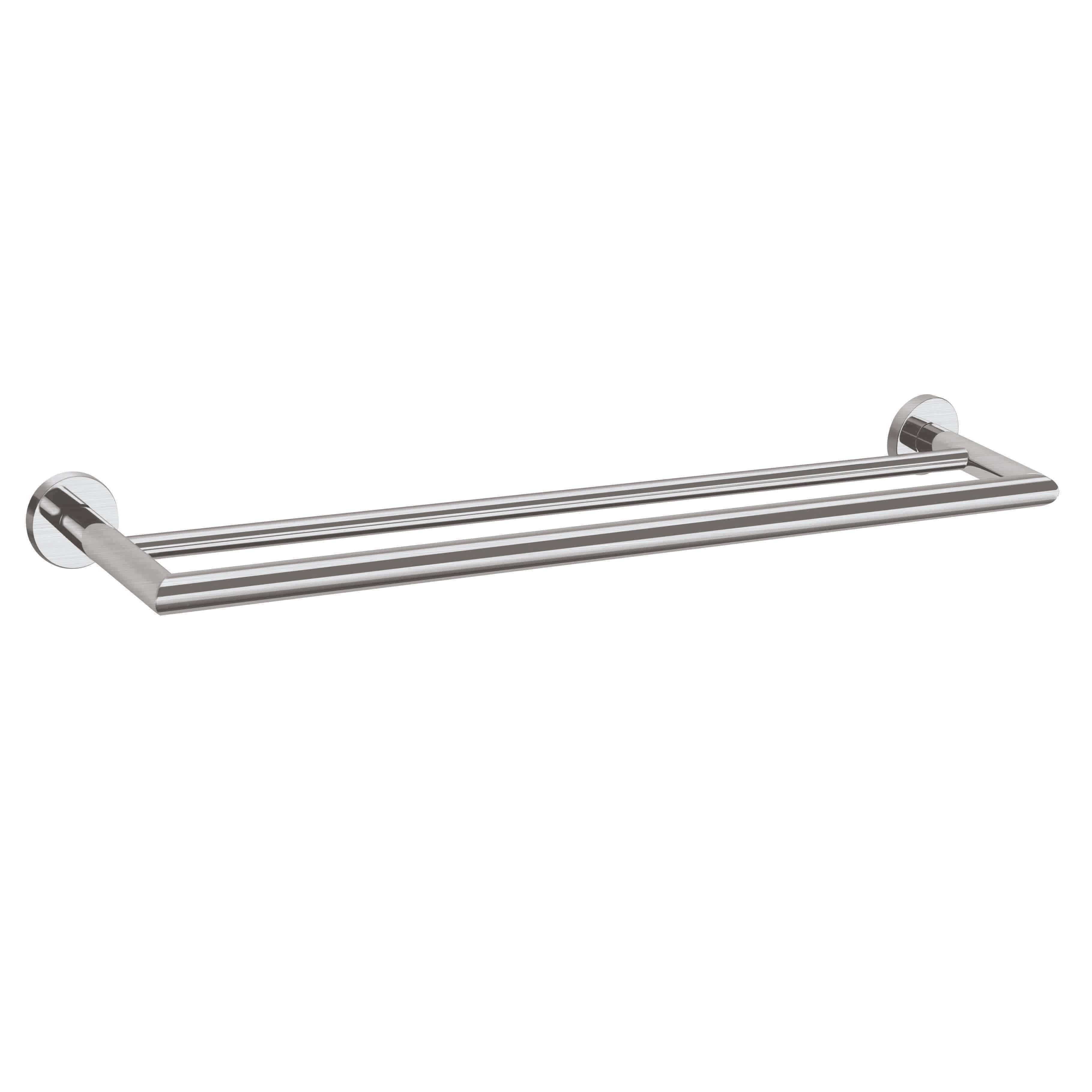 Nero Dolce 700mm Double Towel Rail - Brushed Nickel - Burdens Plumbing