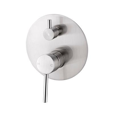Nero Dolce Shower Mixer With Divertor - Brushed Nickel - Burdens Plumbing