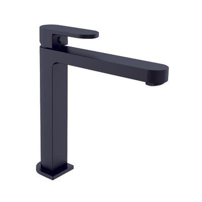 Nero Ecco Tall Basin Mixer - Matt Black - Burdens Plumbing