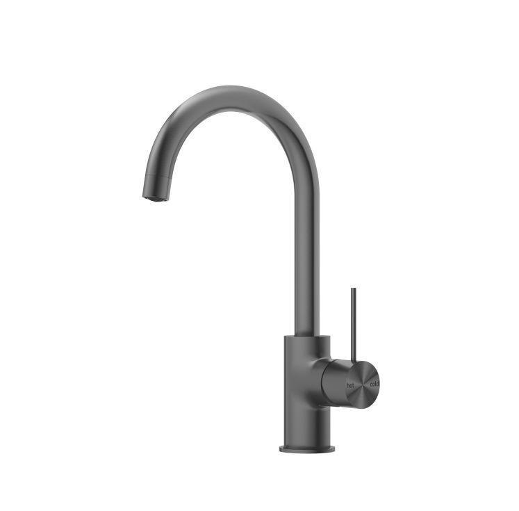 Nero Mecca Kitchen Mixer Gun Metal - Burdens Plumbing