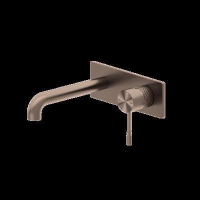 Nero Opal Wall Basin/Bath Mixer Brushed Bronze - Burdens Plumbing