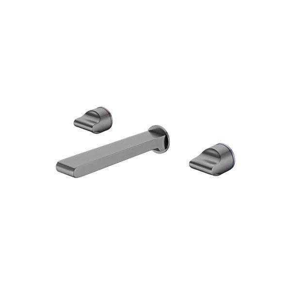 Nero Pearl Wall Basin Set - Gun Metal Grey - Burdens Plumbing