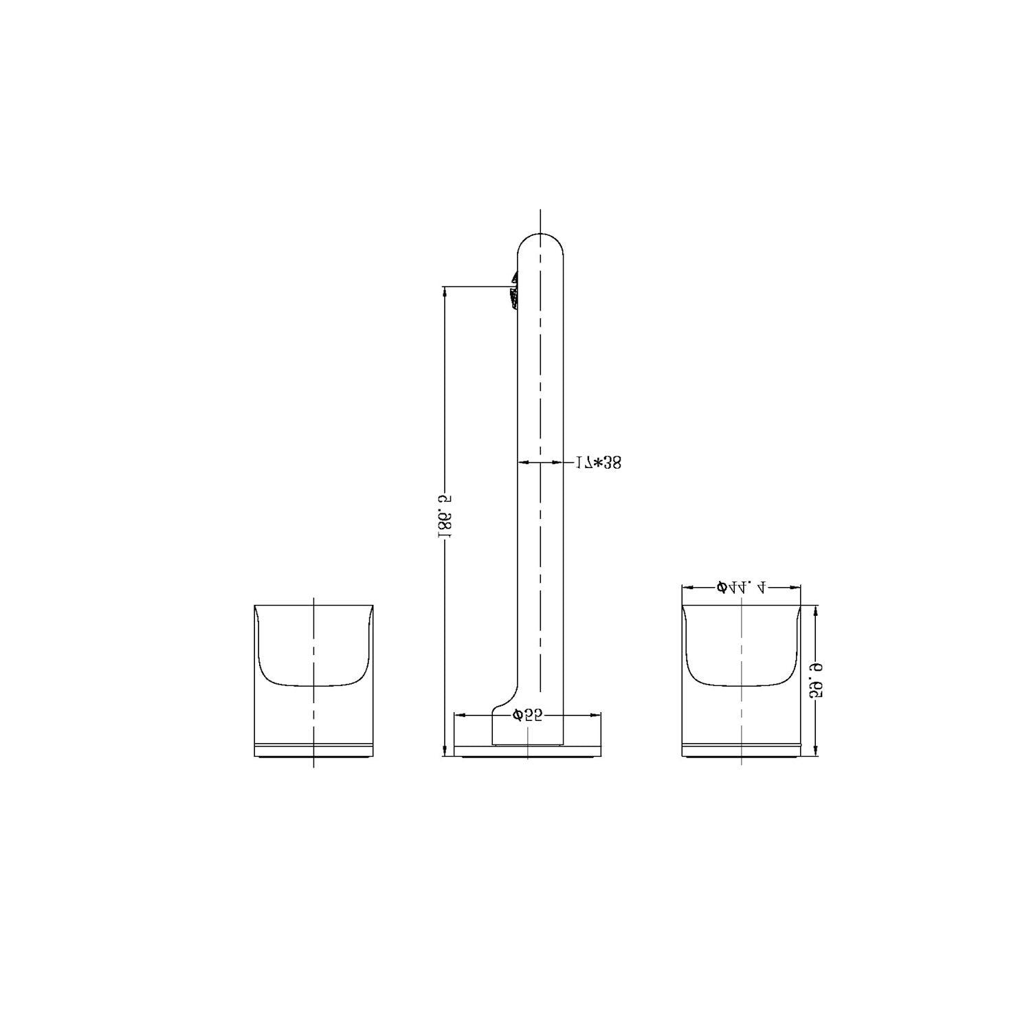 Nero Pearl Wall Basin Set - Gun Metal Grey - Burdens Plumbing