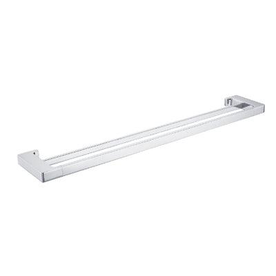 Nero Pearl/Vitra Double Towel Rail 800mm - Chrome - Burdens Plumbing