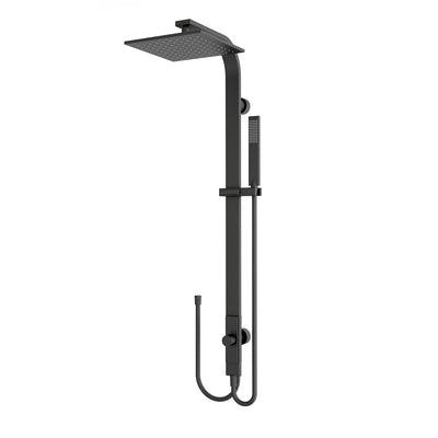 Nero Rain Square Shower Set Double Hose - Matt Black - Burdens Plumbing