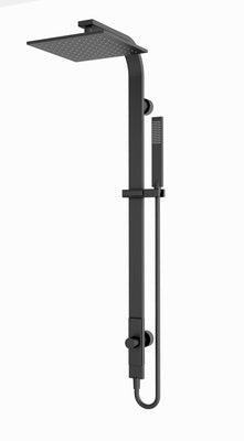Nero Rain Square Shower Set Single Hose - Matt Black - Burdens Plumbing