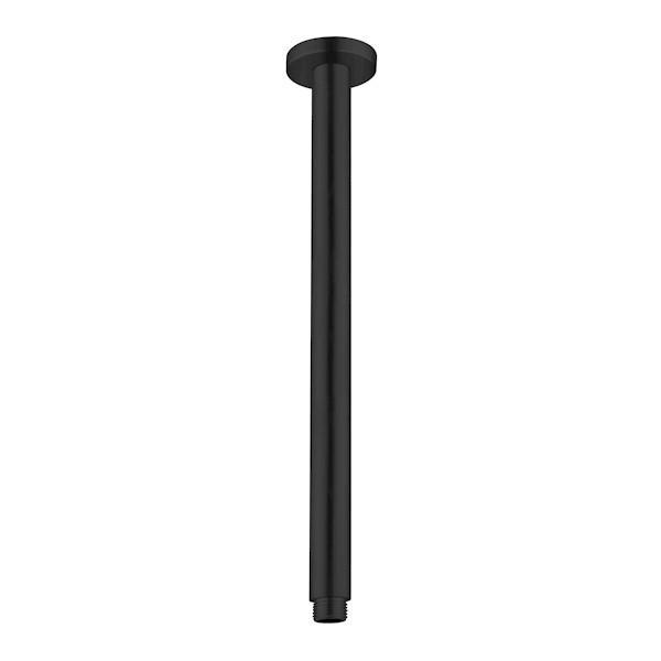 Nero Round Ceiling Arm 300mm Matte Black - Burdens Plumbing