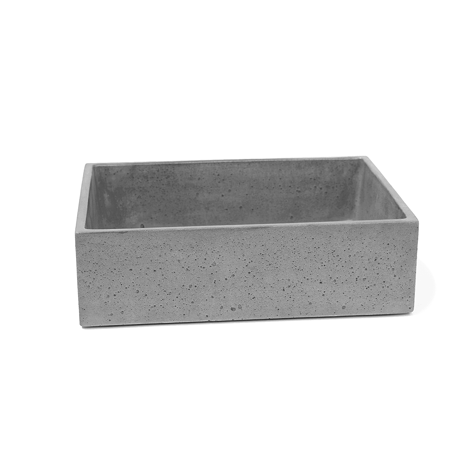 New Form Concrete Rectangle Vessel Basin 480mm X 355mm X 135mm - Burdens Plumbing