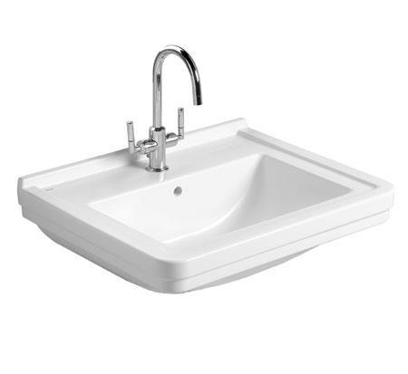 Noble Wall Hung Basin 60X50 With Waste 1Th(Streamln P#:12040) - Burdens Plumbing